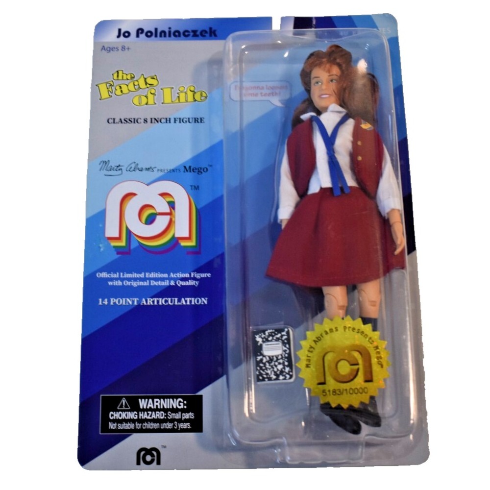 Mego Classic Jo Polniaczek Facts Of Life 8" Limited Action Figure New